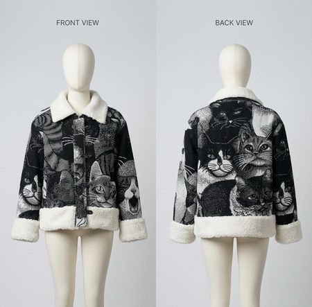 Veste femme tapisserie upcyclée Fs-112