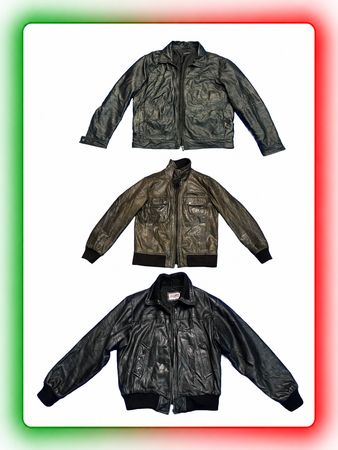 * Men’s Real Leather Bomber & Casual Jackets – Mixed Cowhide & Sheepskin(ylj-20)