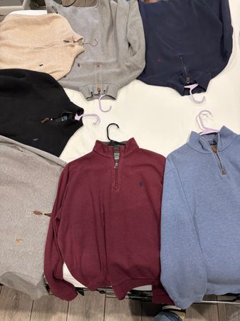 Ensemble de pulls à zip quart Ralph Lauren – 35 pièces – Tailles mixtes