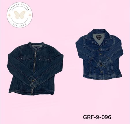 Y2K Denim Jackets | Vintage 2000s Women’s Denim Jacket Collection | Wholesale (GRF-9-096)