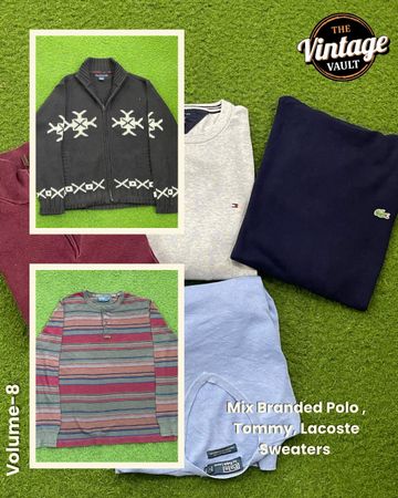 Marken-Mix-Pullover von Ralph Lauren (Polo), Tommy & Lacoste, Volumen: 8 10 Stück