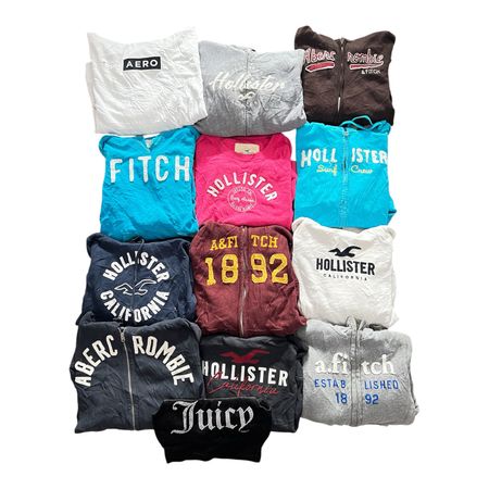 Abercomble and fitch hollister aeropostal juicy coutur  mix bundle