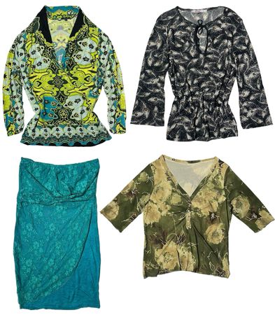 2000s Green Goddess x Y2K Tops: TT-344