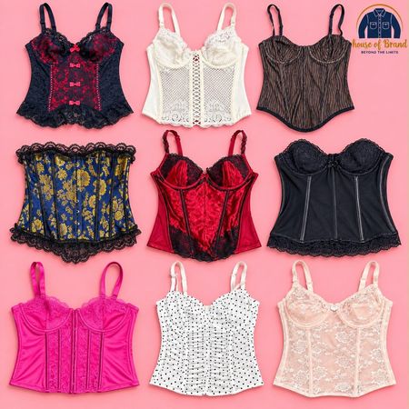 Haut corset en satin