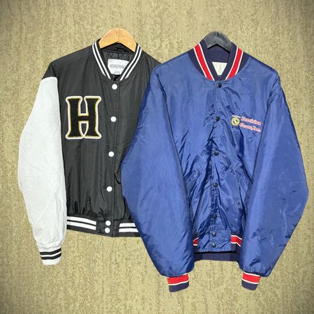 Jaquetas Varsity de Nylon de Beisebol Vintage (FNC:59)
