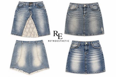 Y2K NYC IT GIRL JUPE EN DENIM MINI RE-3829