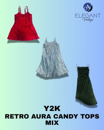 Y2K Retro Aura Candy Mix Tops - EV1289