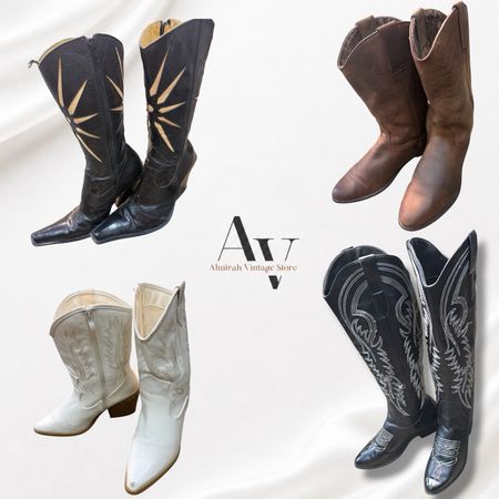 Bottes de style cuir western 👢