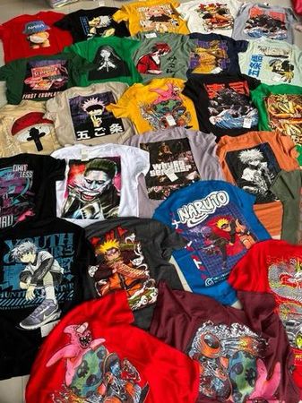 t-shirt imprimé mix anime