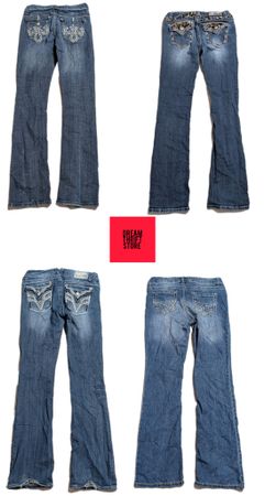 PANTALONES CON DETALLE DE BORDADO EN EL BOLSILLO TRASERO