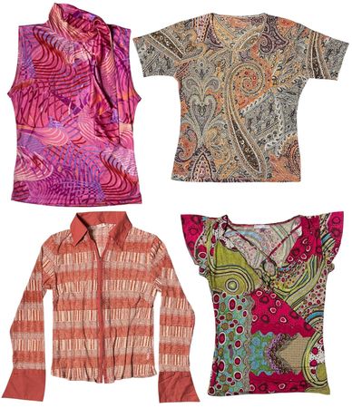 Vintage 2000s Whimsical Boho Tops: TT-341
