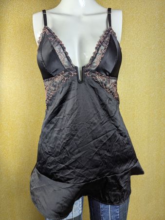 Lot of 10 Women's Satin Lace Trim Babydoll Chemise Lingerie Nightwear - Bundle #22