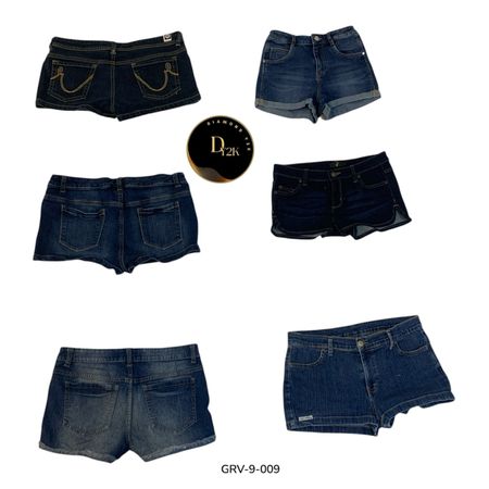 Women’s Y2K Denim Short – Casual Vintage Look (GRV-9-009)