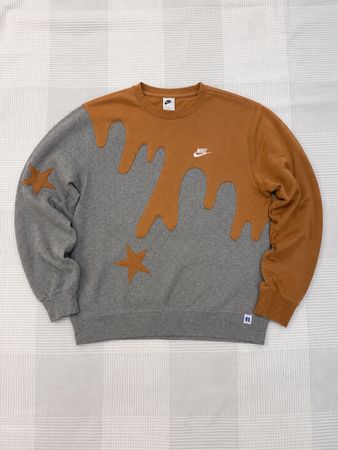 Upcycle Branded patchwork Sweatshirt (DV -07)