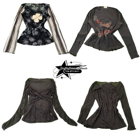 Y2k Nature Vibe Girl Full Sleeve Top B2F-182