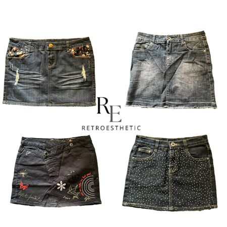 Y2K NYC IT GIRL DENIM MIDI SKIRT RE-3785