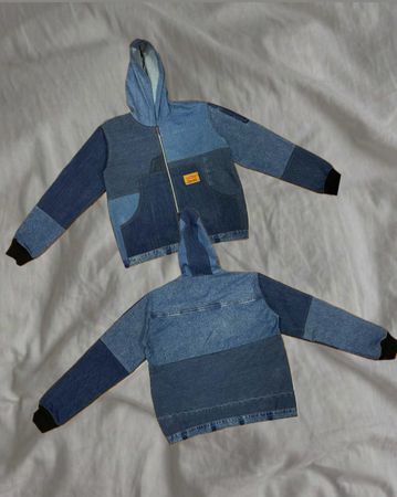 Upcycled Levi’s Denim Hooded Jacket