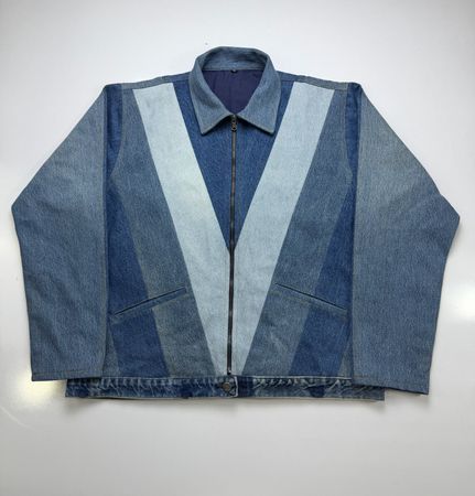 Upcycled Levis v-Style  Denim Jacket