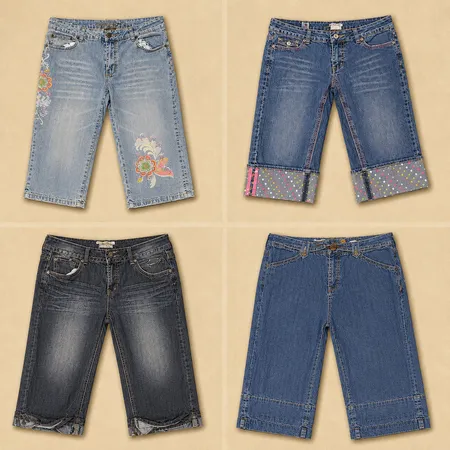 Y2k Denim Capri Collection