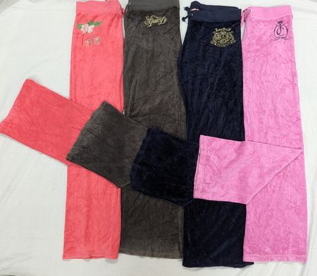 Vintage Velour Track Pants – Y2K Style