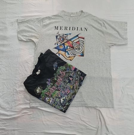 CR12713 T-shirts vintage à couture unique