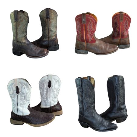 Op vintage 295 Branded cowboy boots