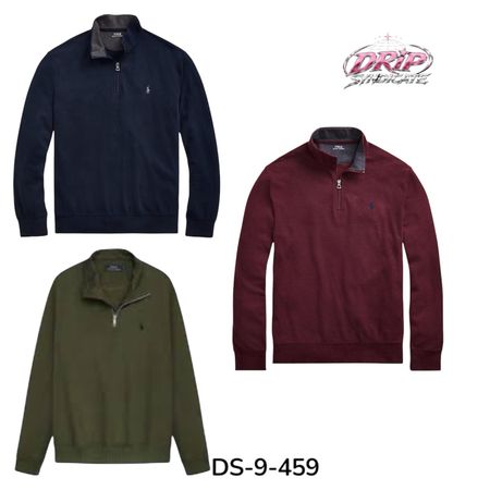 Ralph Lauren Quarter-Zip Mixed Knit Sweater (DSVP-9-459)