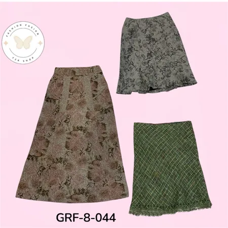 Y2K Vintage Wool Skirts | Women’s Wool Skirt Bundle | Wholesale (GRF-8-044)