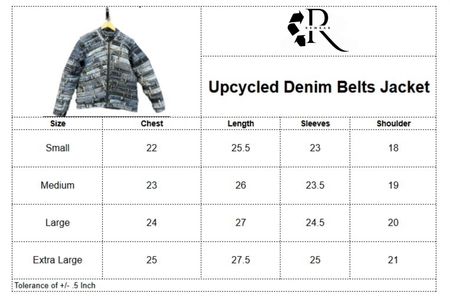 Upcycled Denim Belts Jacket