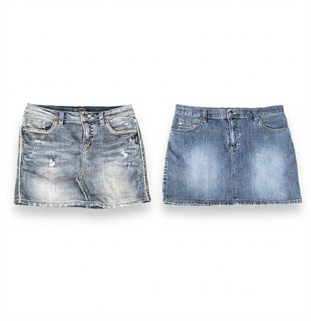 (FV-2722) Jupes mini en denim Y2K