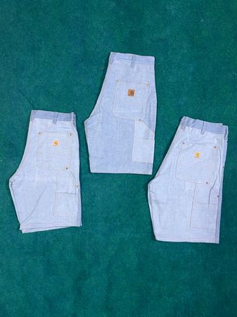 Upcycled Double Knee Denim Shorts