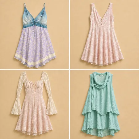 Robe de fée rêverie Y2k