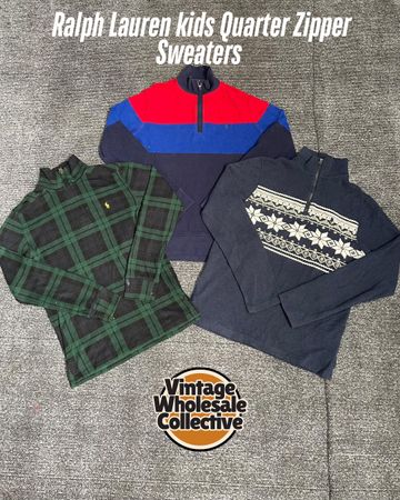 🔴 Ralph Lauren Kids Quarter Zipper Sweaters - (05/09)