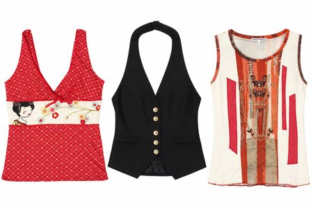 Top mixte camisole Y2K, robe et jupes