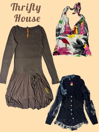 Vintage Y2K Eclectic Mixed Tops(TH/549)