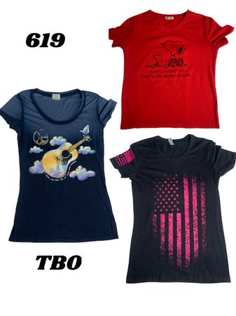 Leadis t shirt printed (brand) pokemon, rok & roll, tommy, etc. 619