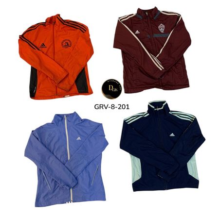 Veste légère à fermeture éclair Adidas pour femmes – Confort quotidien ajusté. (GRV-8-201)