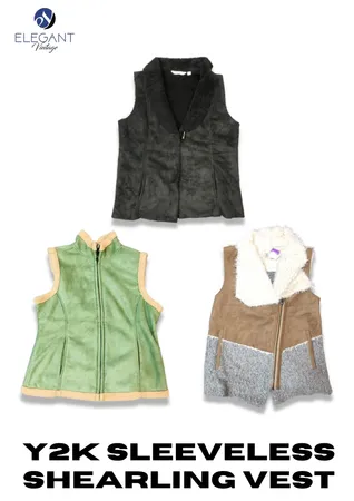 Y2K Shearling Vest - EV2283