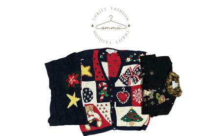 ホリデークリスマスヴィンテージニットウェア