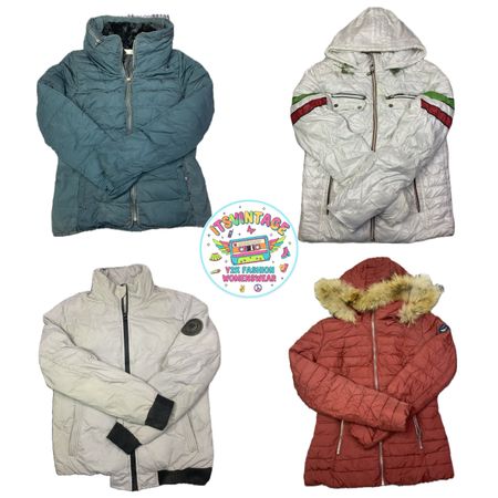 Vintage Y2K Puffer & Winter Jacket Bundle – 10pcs | VR226