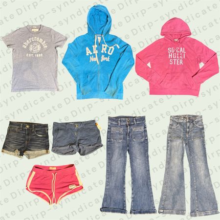 Mixed Abercrombie, Hollister, Aeropostale And American Eagle