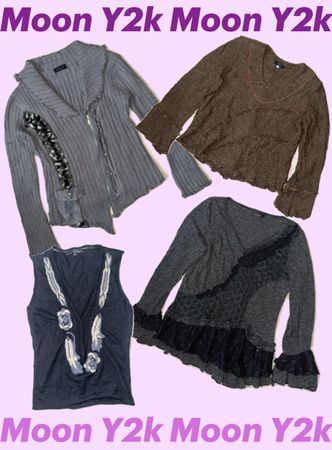 Y2k Grungy Knitwear Tops