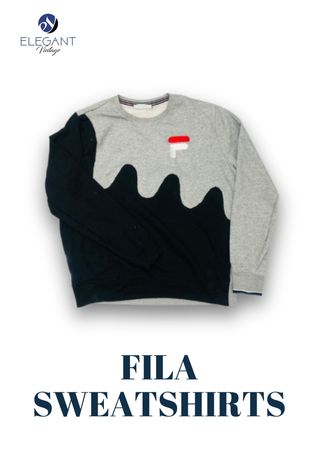 Upcycled Fila Sweatshirts - EVR0273