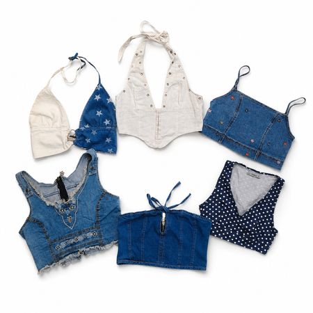 Denim Crop Tops