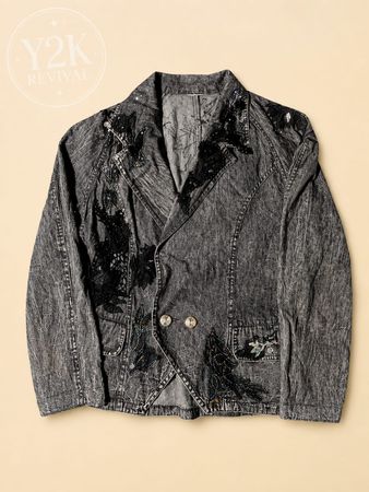 Y2K Vintage Embellished Denim Jackets