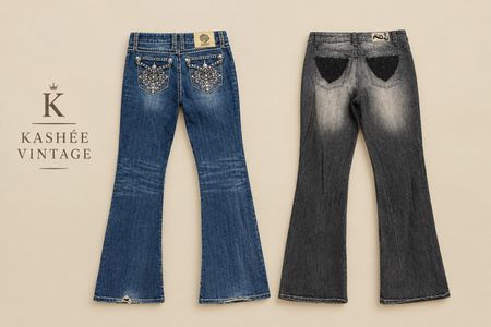 vintage dream flared jeans