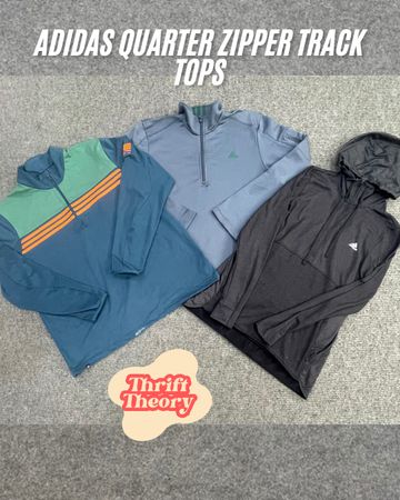 🔴 Adidas Quarter Zipper Track Tops - (25/09)