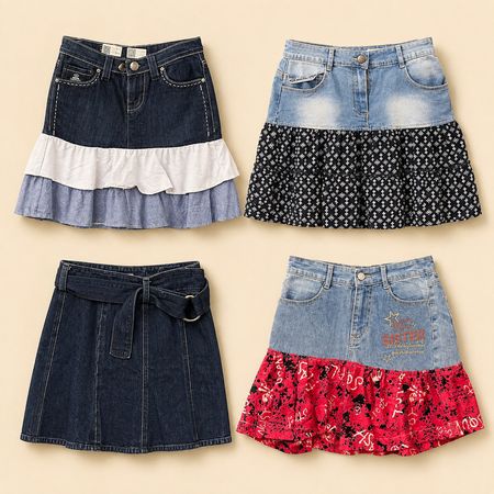 Y2K Denim Skirt Bundle
