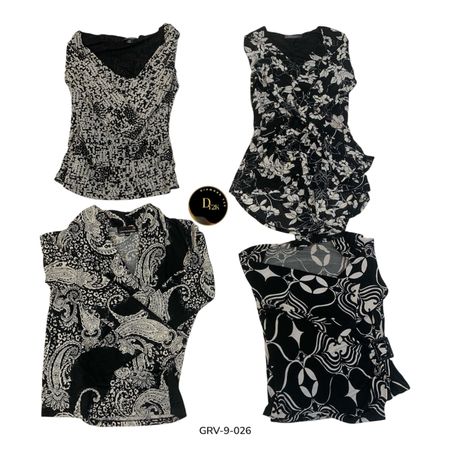 Y2K Vintage Poly Long Sleeve Blouse (GRV-9-026)