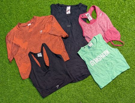 7000 - Gymshark Crop Tank, Crop Tee, Muscle Tank and half Sleeve T-shirt